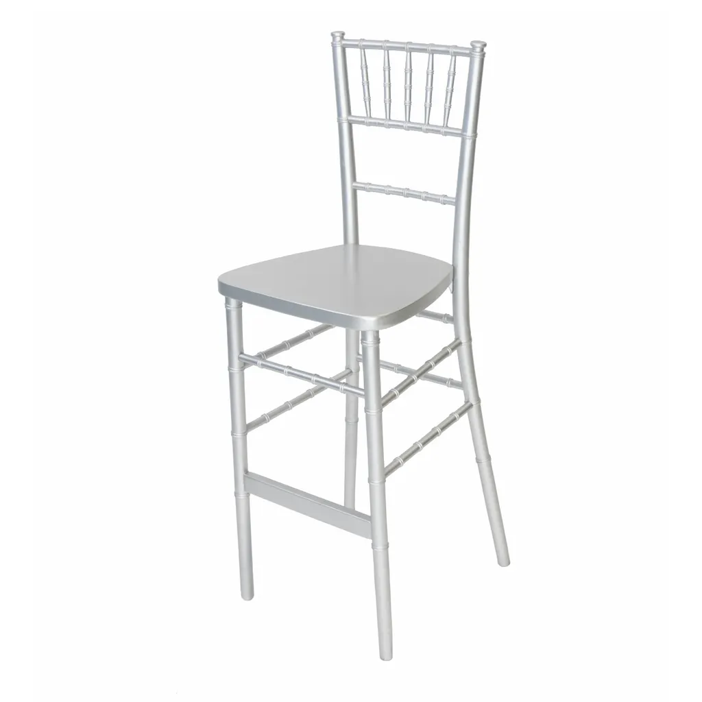 Silver Chiavari Bar Stool