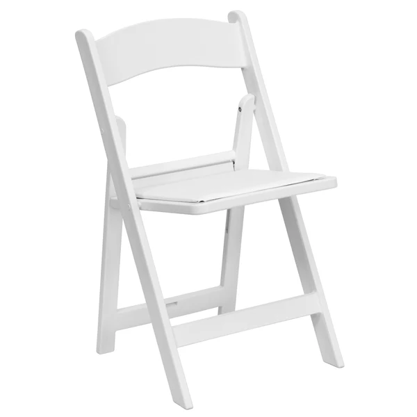 White Resin Folding Chair